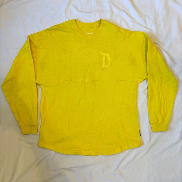 Disney Parks‎ Spirit Jersey – Disneyland Resort Yellow Glitter Logo (Adult Med) - Picture 2 of 7